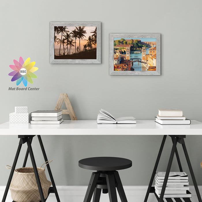 Clearance, Pack of 10, 11X14 Picture Frames with Real Glass Grey