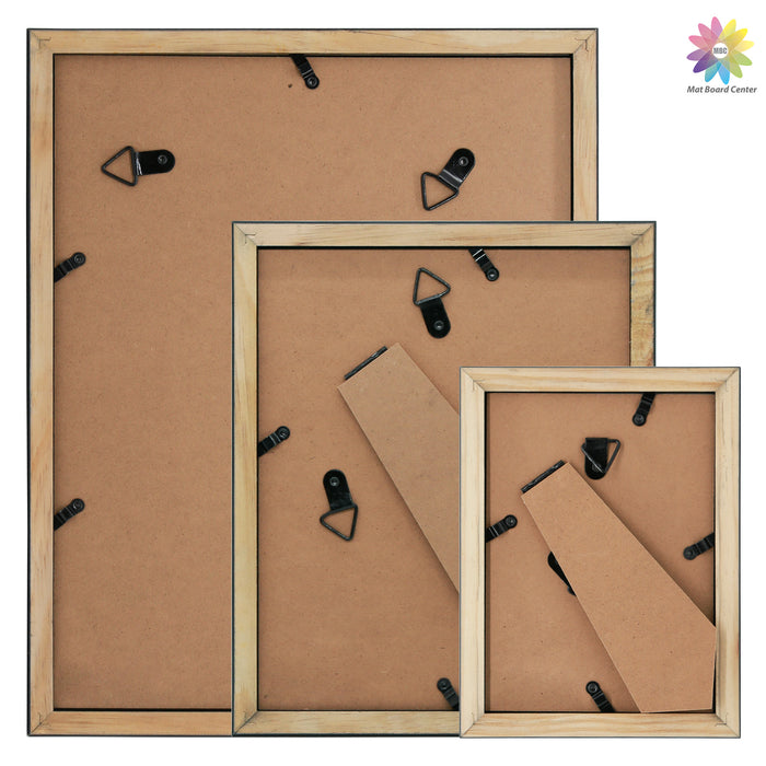 Clearance Wall Gallery Photo Wood Frames with White Mat and Real Glass (21 Pcs Per Box)
