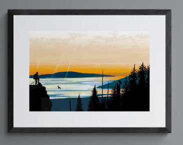 Mark Preston Climber Lookout Wall Art | Native Art Canada