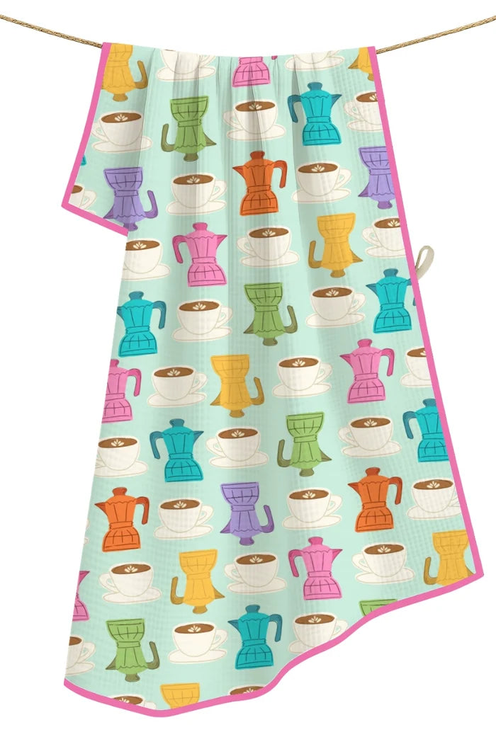 Coffee Microfiber Tea Towel