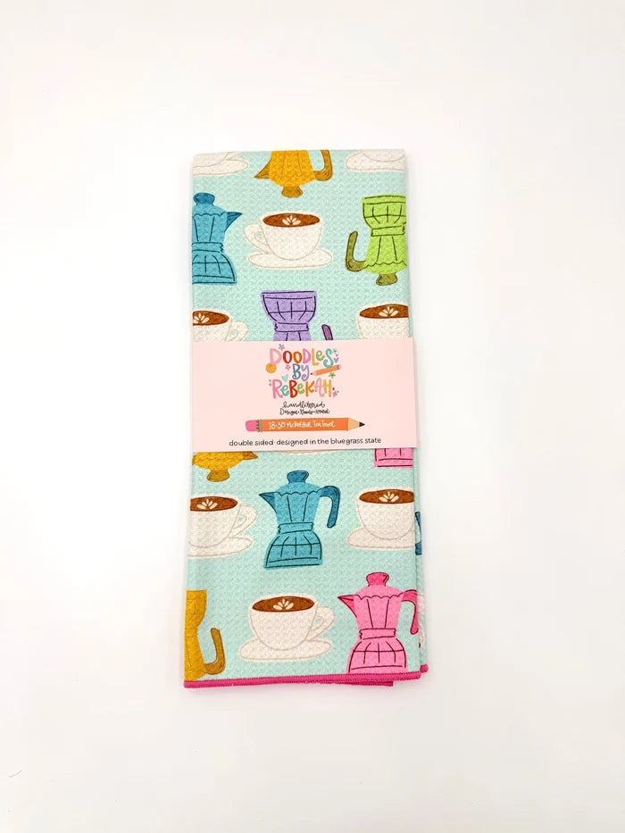 Coffee Microfiber Tea Towel