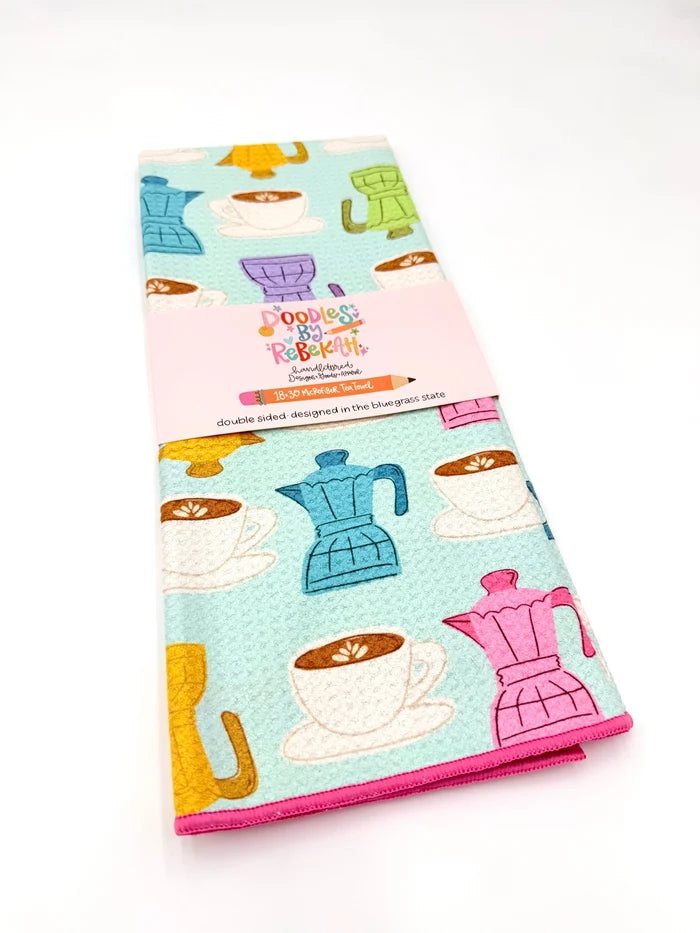 Coffee Microfiber Tea Towel