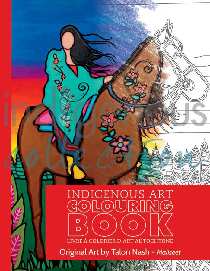 Colouring Books - 6 designs to choose from indigenous art gift by North of Fifty First Nations & Métis Art Boutique Canada