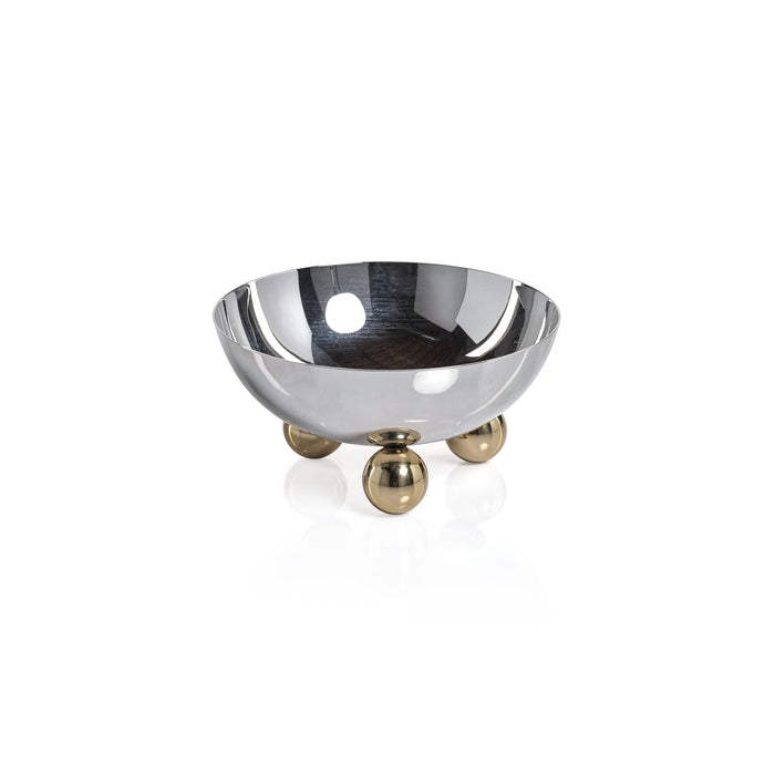 Condiment Bowl with Gold Feet