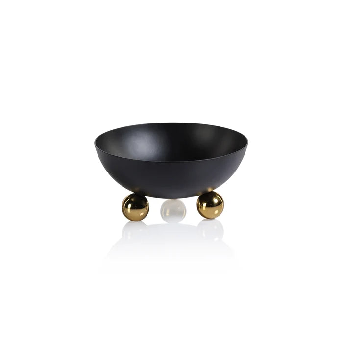Condiment Bowl with Gold Feet