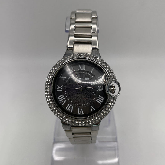 Crtr Ballon - Steel Case w/ Black Dial and Diamonds Bezel