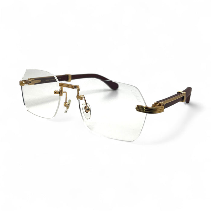 CT0362S Premiere - 56-21 Gold Brown Woods Eyeglasses (2023)