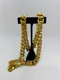 Cuban Chain - Gold w/ Color Stones