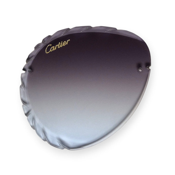 Custom Aviator Lenses (60) - Gray Gradient (Diamond Cut)