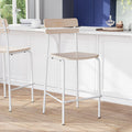 Commercial White Bar Stool