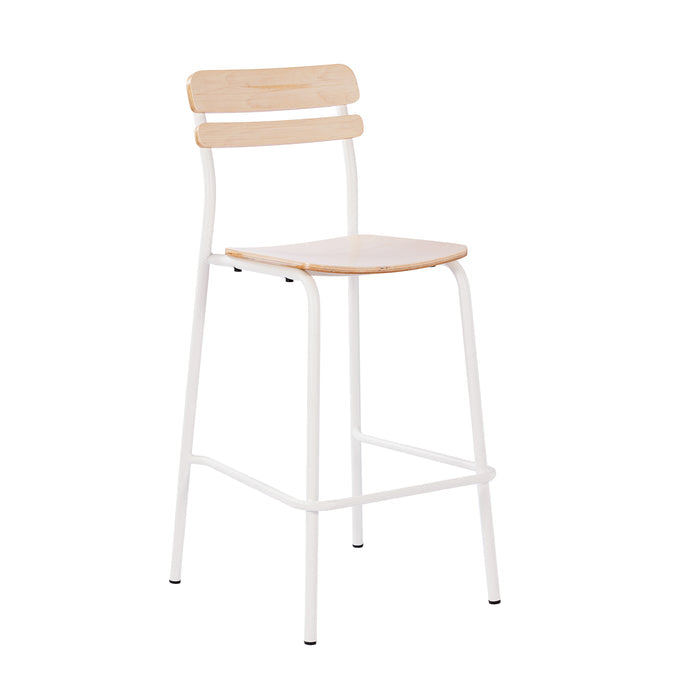 Commercial White Bar Stool
