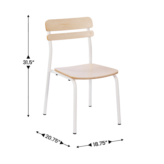 Commercial White Dining Chair