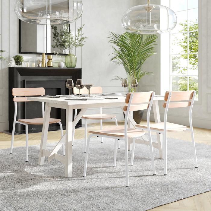 Commercial White Dining Chair