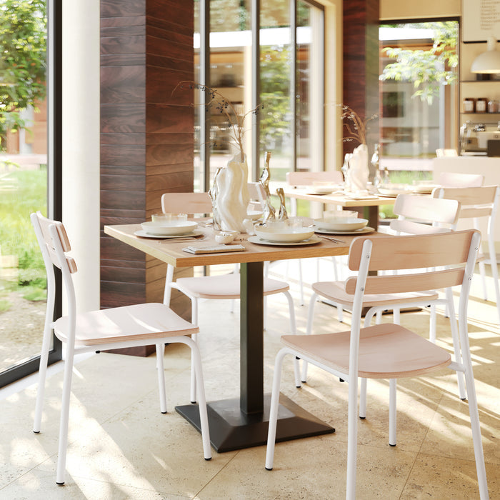 Commercial White Dining Chair