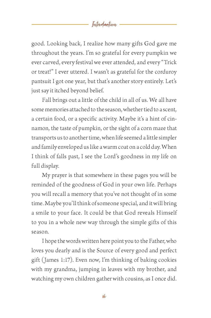 Devotions for the Fall