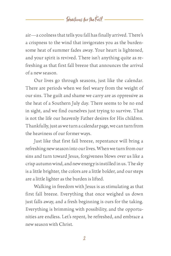 Devotions for the Fall