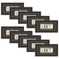 Dollar Bill Frame with Black Mat or Hold 4x9 Business License (10 Pcs Per Box)