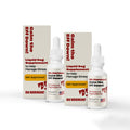 Two bottles and a box of Double the Calm (the Eff Down!) pet calming spray by VetriScience, with visible text: "Double the Calm (the Eff Down!)" and "VetriScience".
