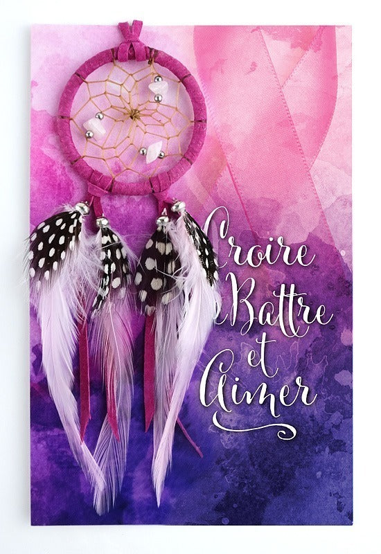 Dream Catcher - Croire Battre et Aimer indigenous art gift by Monague Canada