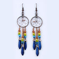 Dreamcatcher Earrings Handmade in Canada indigenous art gift by Monague Canada