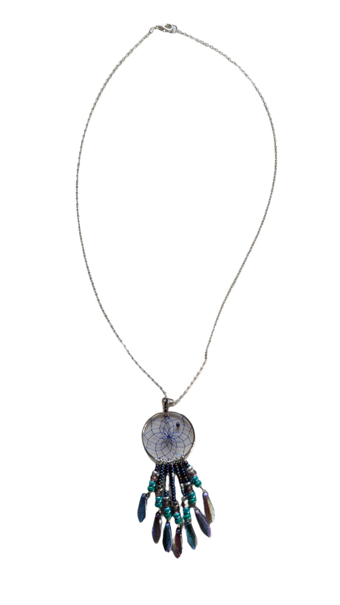 Dreamcatcher Necklace indigenous art gift by Monague Canada