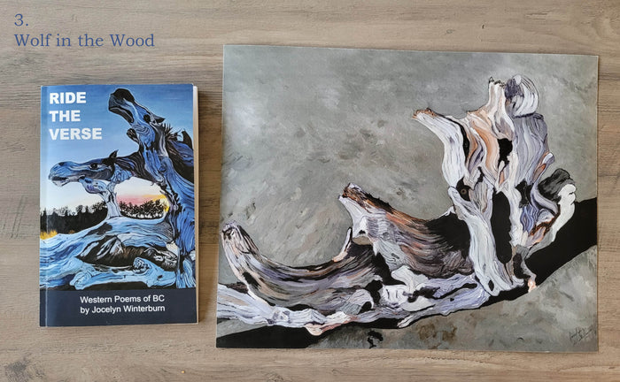 Driftwood Prints and Cowboy Poetry by artist / author Jocelyn Winterburn indigenous art gift by North of Fifty First Nations & Métis Art Boutique Canada