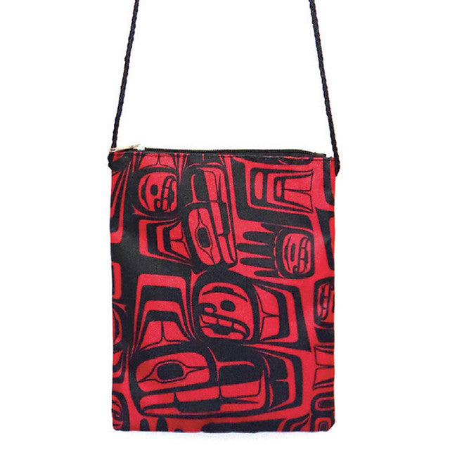 Eagle Crest Crossbody purse, Bella Bella Artist Ben Houstie design indigenous art gift by Ben Houstie Canada