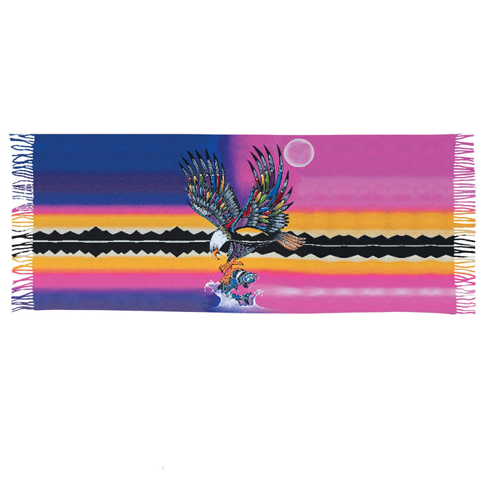 Eagle indigenous art shawl by Jessica Somers Canada
