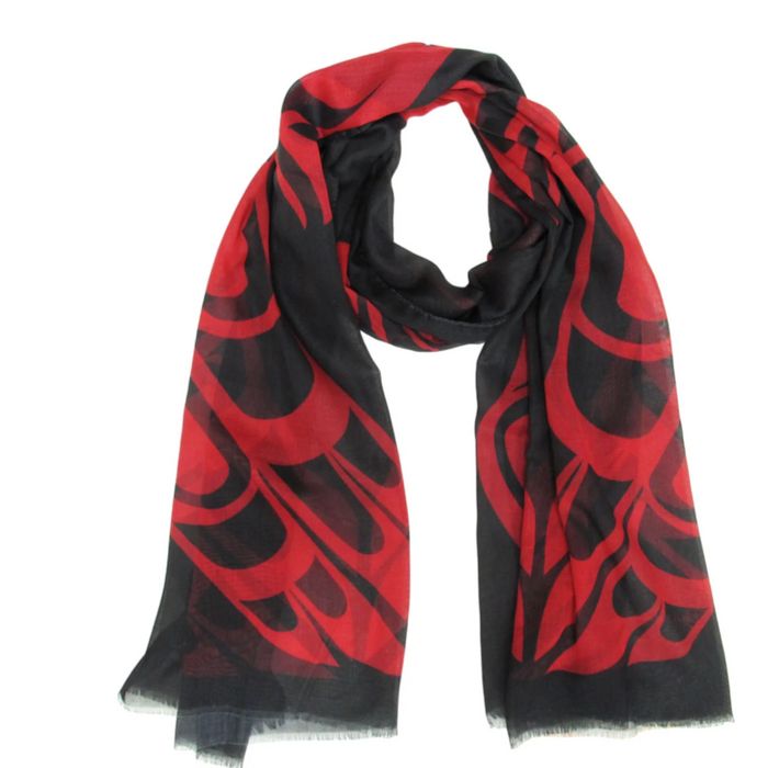 Eagle Heart indigenous art shawl by Roy Henry Vickers Canada