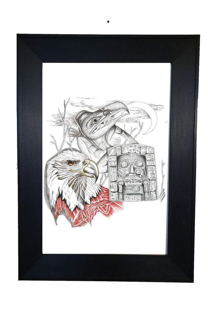 Charles Silverfox Eagle Wall Art | Native Art Canada