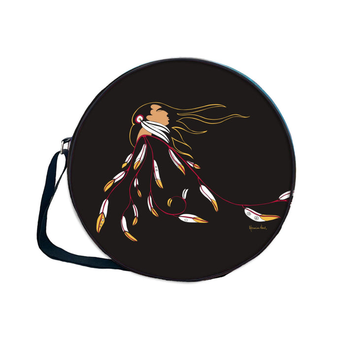 Eagle's Gift Drum Bag in 3 sizes indigenous art gift by Maxine Noel Canada