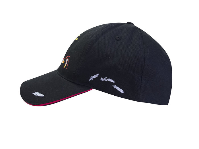 Eagle's Gift Embroidered Baseball Cap, artwork by Native artist Maxine Noel indigenous art gift by Maxine Noel Canada