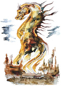 Earth Dragon Art Card indigenous art gift by Colleen Gray Canada