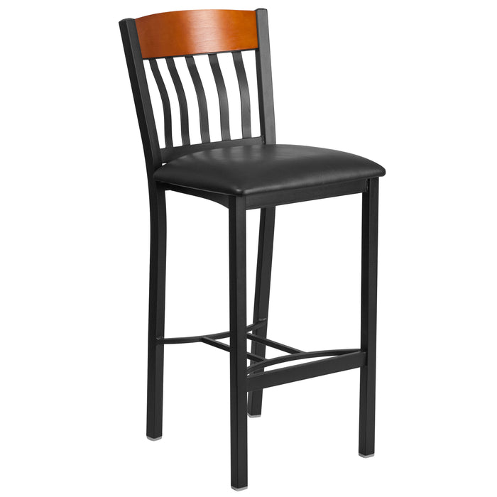 Bk/Chy Vert Stool-Black Seat