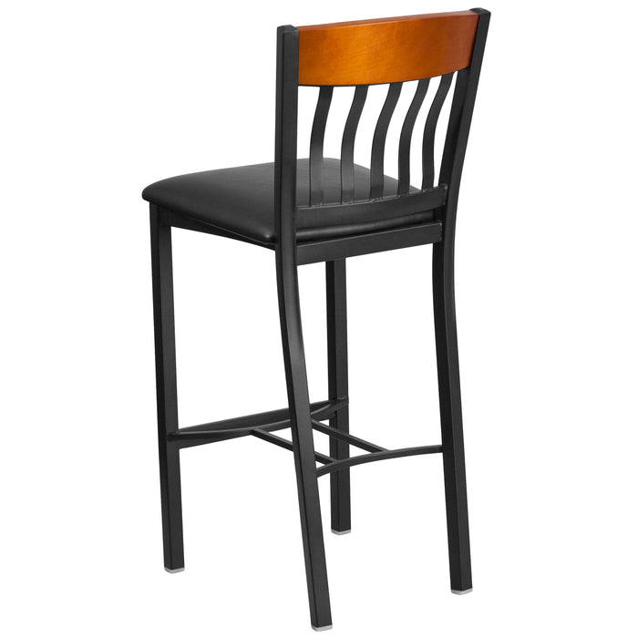 Bk/Chy Vert Stool-Black Seat