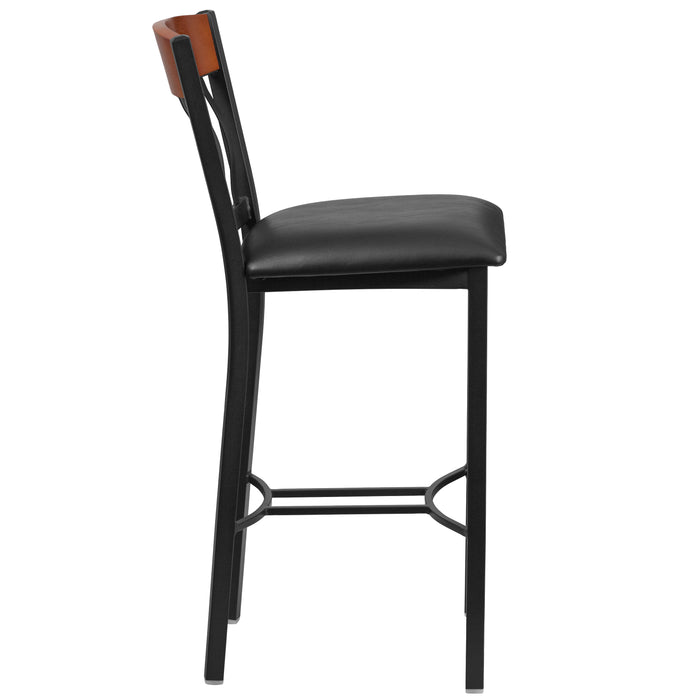 Bk/Chy Vert Stool-Black Seat