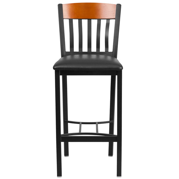 Bk/Chy Vert Stool-Black Seat