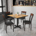 Bk/Nat Vert Chair-Black Seat