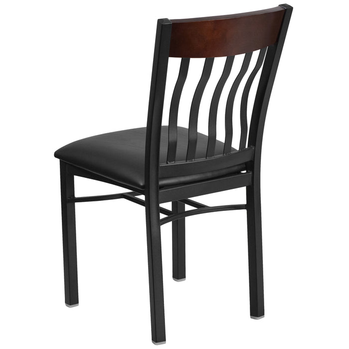 Bk/Nat Vert Chair-Black Seat