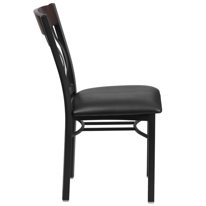 Bk/Nat Vert Chair-Black Seat