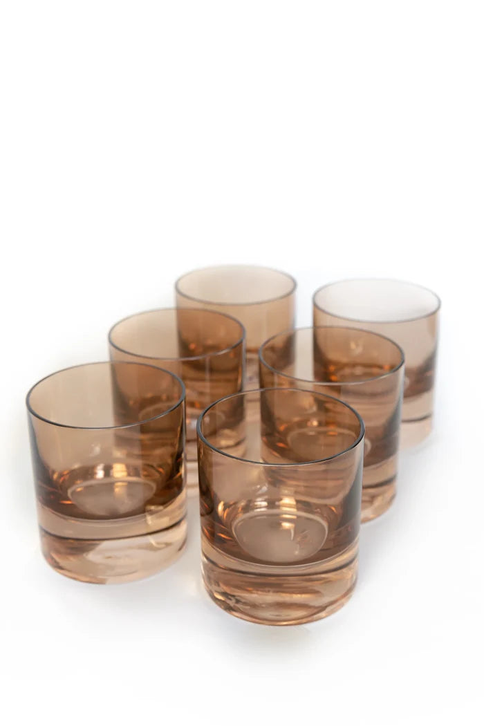 Estelle Rocks Glass - Bundle - Amber Smoke