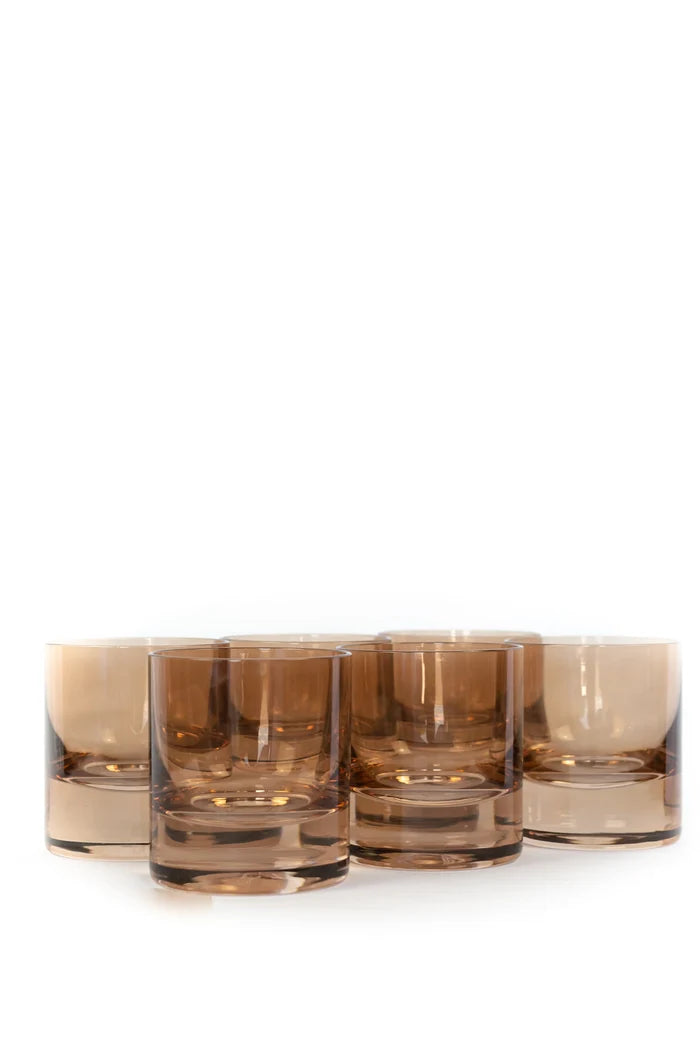 Estelle Rocks Glass - Bundle - Amber Smoke