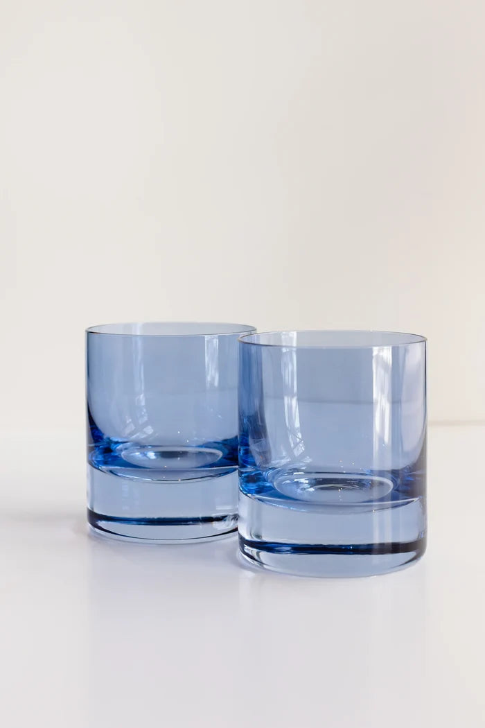 Estelle Rocks Glass - Bundle - Cobalt Blue