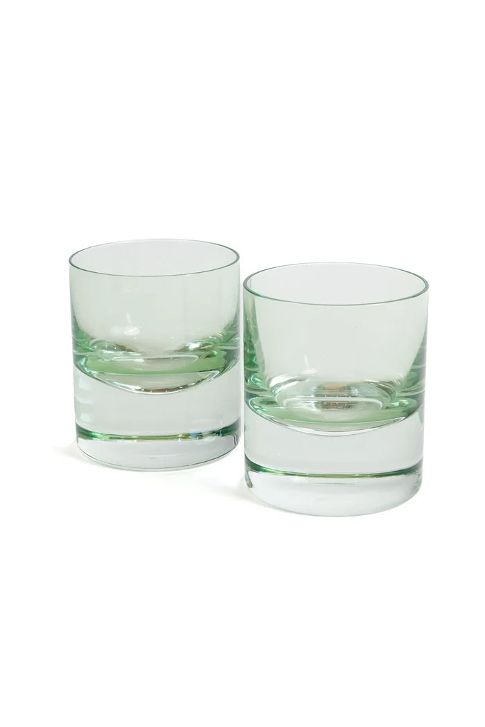 Estelle Rocks Glass - Bundle - Mint Green