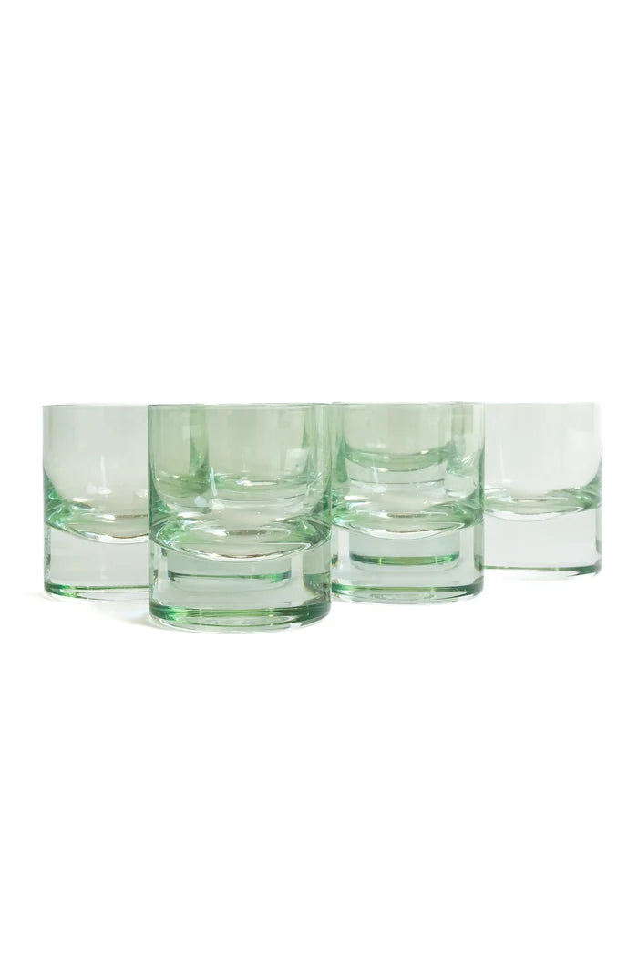 Estelle Rocks Glass - Bundle - Mint Green