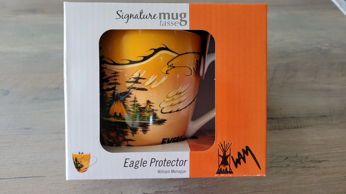 Every Child Matters indigenous art mug by William Monague Canada