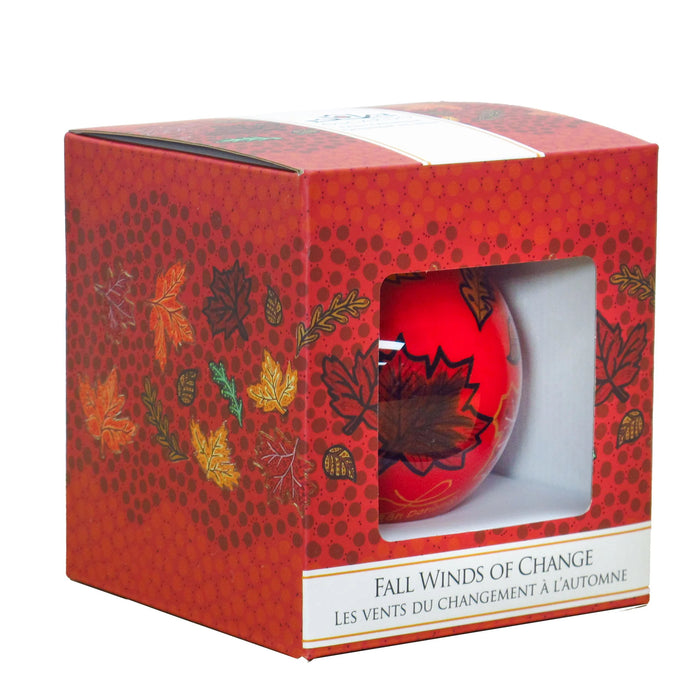 "Fall Winds of Change" design by Metis artist, Leah Dorion