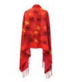 Fall Winds of Change indigenous art shawl by Leah Dorion Canada