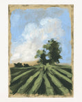Farmland with Tree Tabletop Art