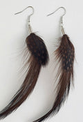 Feather Earrings indigenous art gift by North of Fifty First Nations & Métis Art Boutique Canada